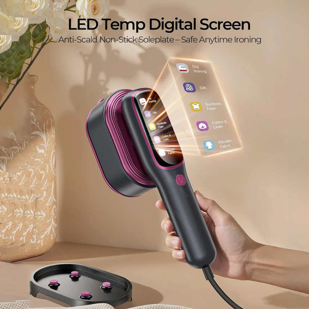 Plancha de vapor para colgar ropa, plancha de mano profesional de 1200W para calefacción del hogar, plancha de vapor portátil, superficie de ropa, novedad de 2026