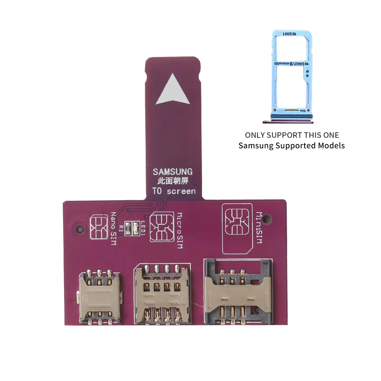 TPC para iPhone tarjeta SIM 4 en 1, adaptador de ranura para tarjeta externa, cambiador de tarjeta rápido, soporte para lector de tarjetas SIM para iPhone, reinicio gratuito Nano