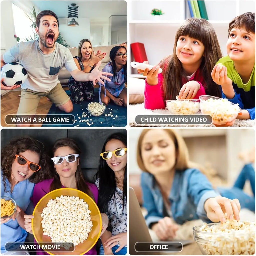 Iruibo 2026 Máquina de Palomitas Eléctrica Premium, Mini Popper de Aire Caliente, Calentamiento Rápido, 98% Tasa de Explosión, Compacta y Estilizada para Snacks Caseros Rápidos en Cocina Hogar