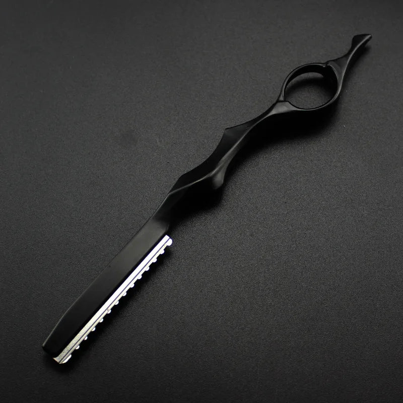 Navaja de Aluminio para Adelgazar el Cabello, Cuchilla de Corte Profesional, Afilada, para Barbería, Herramientas de Salón