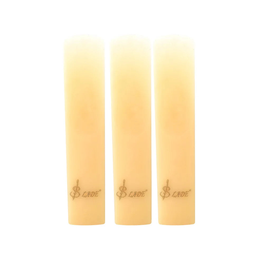 Paquete de 3 cañas de saxofón Soprano/Alto/ténor, cañas de resina para clarinete, accesorios de caña ecológicos, piezas de instrumentos de viento de madera