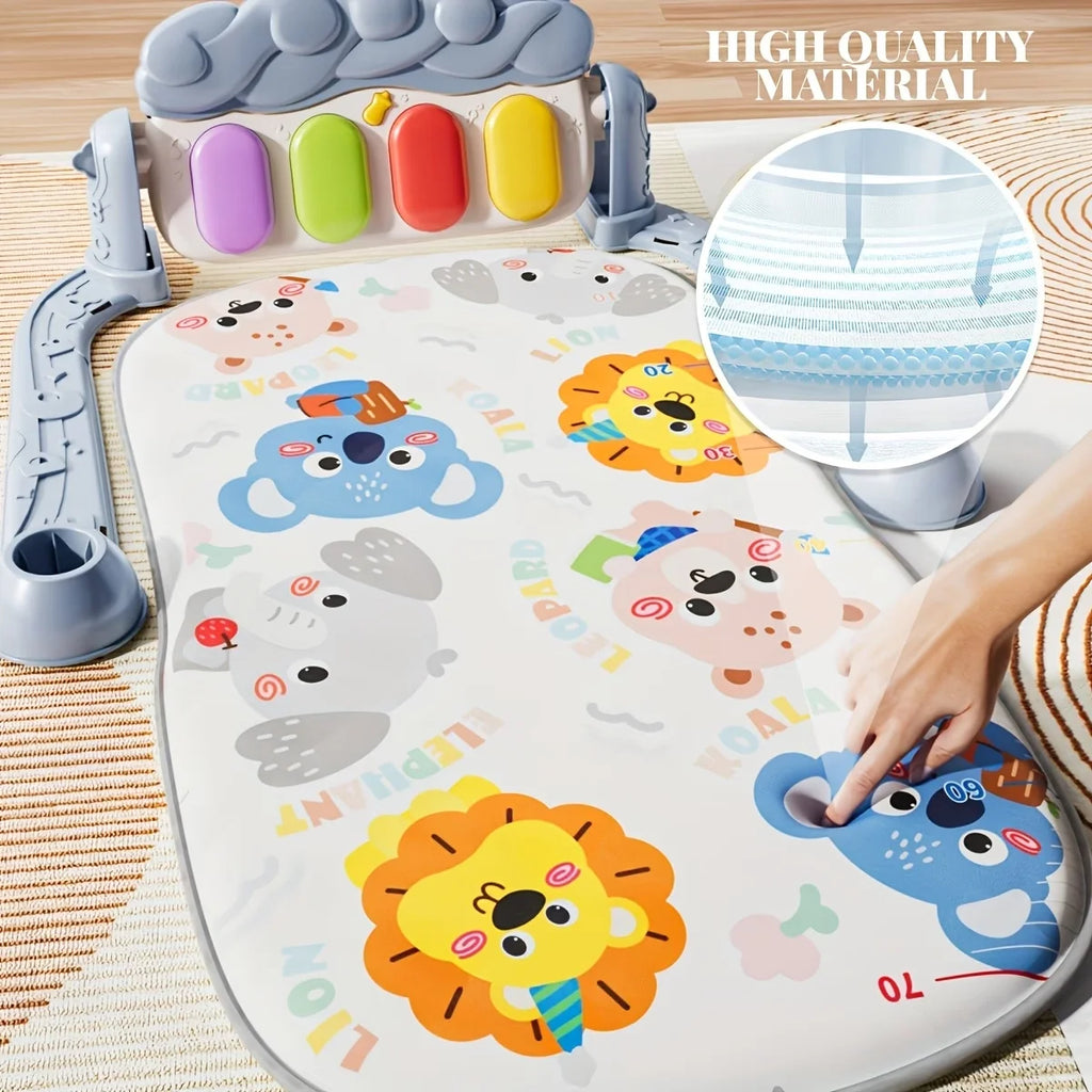 Gimnasio Musical para Bebés, Juguete de Actividades, Piano para Recién Nacidos, Manta para Gatear, Alfombra de Juego con Pedales, Regalos de Educación Temprana de 0 a 36 Meses