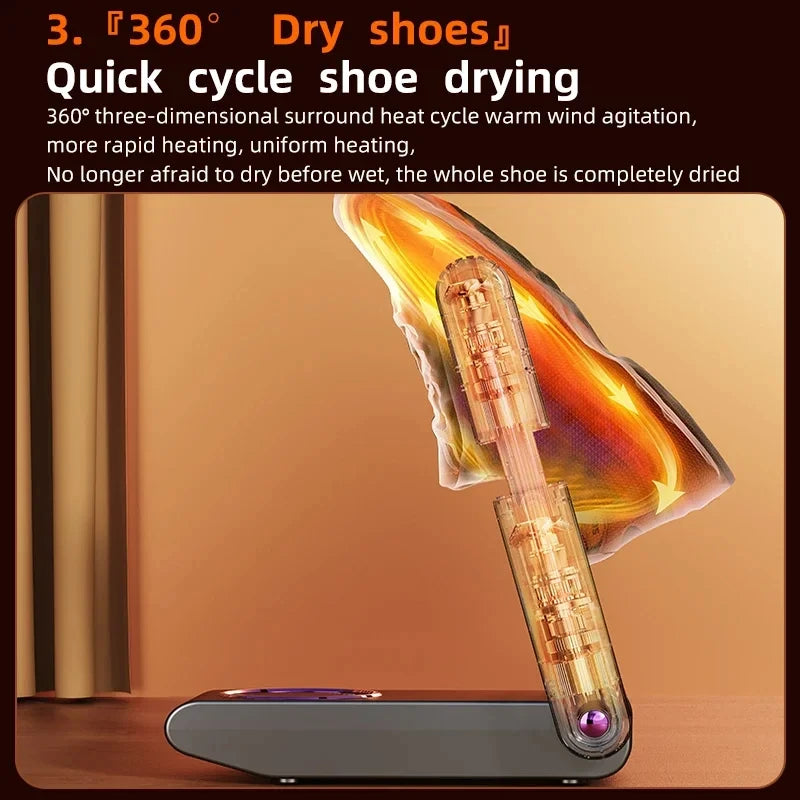 HOMEFISH Secador de zapatos eléctrico de estilo coreano 220 V - Calentador de calzado para desodorizar y esterilizar aparatos de uso doméstico