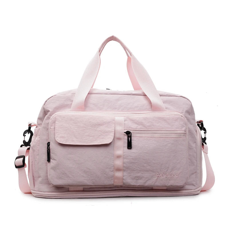 Bolsas de viaje Oxford con cremallera a la moda, bolsos sencillos de gran capacidad para mujer, gran oferta 20220, bolsas de viaje portátiles con hilo de coser
