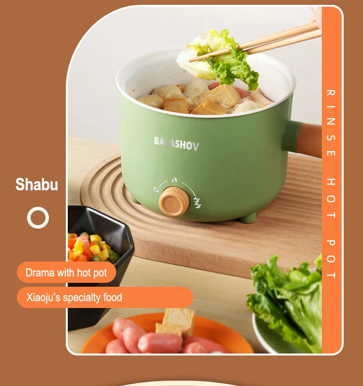 Olla eléctrica múltiple de 220V/110V, sartén antiadherente para el hogar, olla caliente, olla arrocera, electrodomésticos de cocina, olla arrocera eléctrica