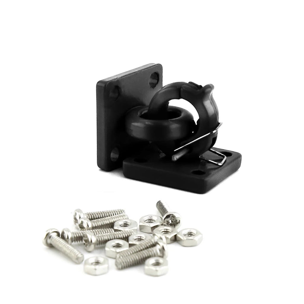Gancho de remolque con anillo en D de aluminio, 2 uds., grillete de recuperación para 1/10 RC Crawler TRX-4 SCX10 II III, piezas de mejora