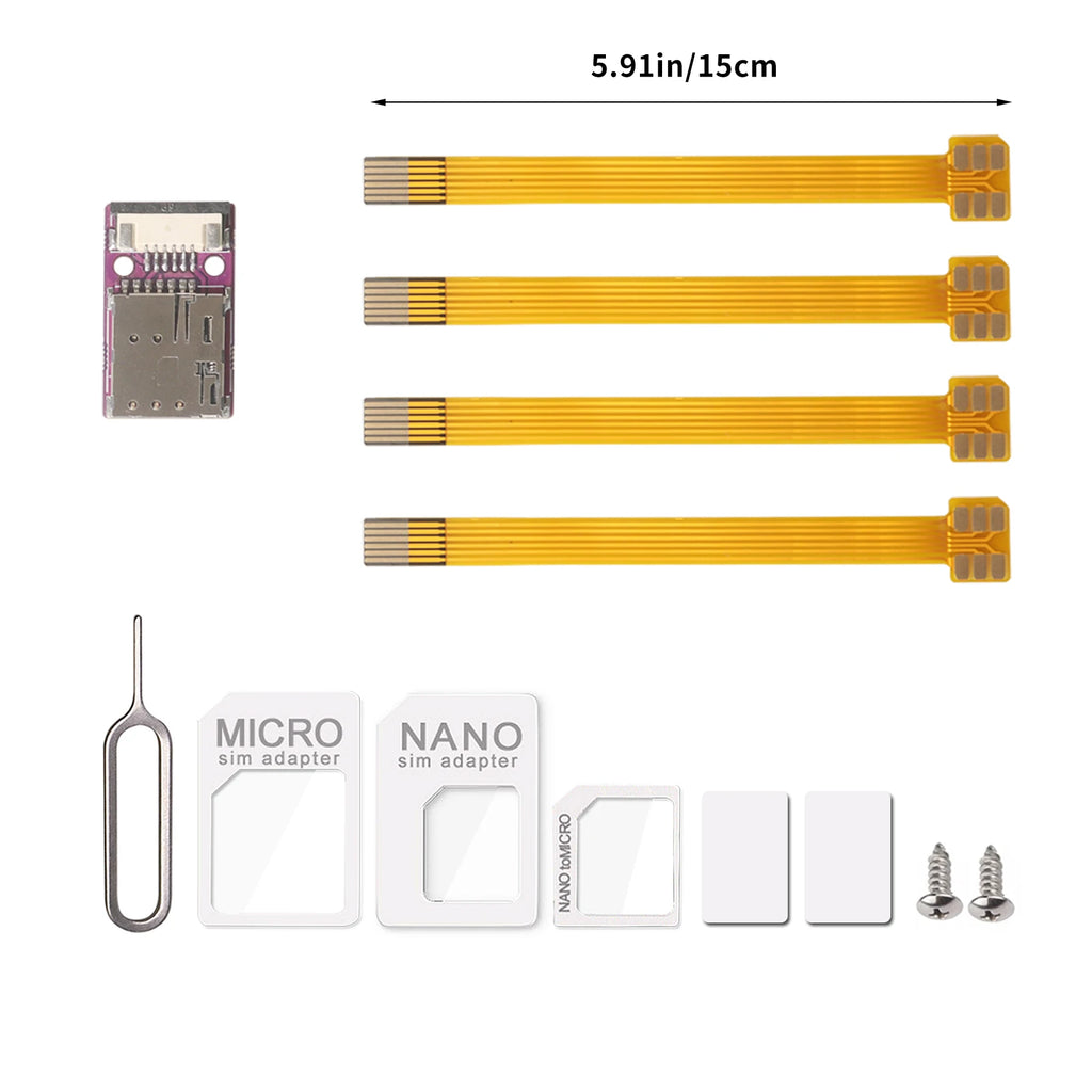 Herramienta de activación de tarjeta IC de teléfono móvil TPC, convertidor de expulsión de tarjeta Nano SIM, adaptador de expansión de tarjeta Nano SIM FPC, Cable flexible de 15cm