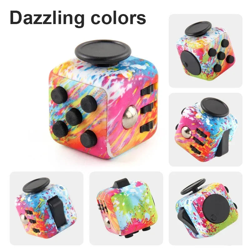 Juguete de descompresión para niños y adultos, cubos antiestrés infinitos, juguetes antiestrés, juegos antiestrés para adultos, 2 uds.