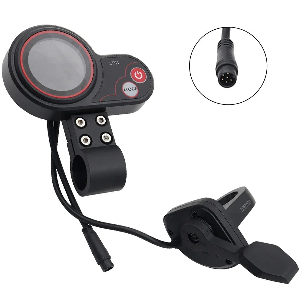 Scooter Eléctrico LT01 de 6 pines pantalla LCD para Mantis 10 WolfWarrior para Kaabo Mantis8 para Scooter Eléctrico Mantis10