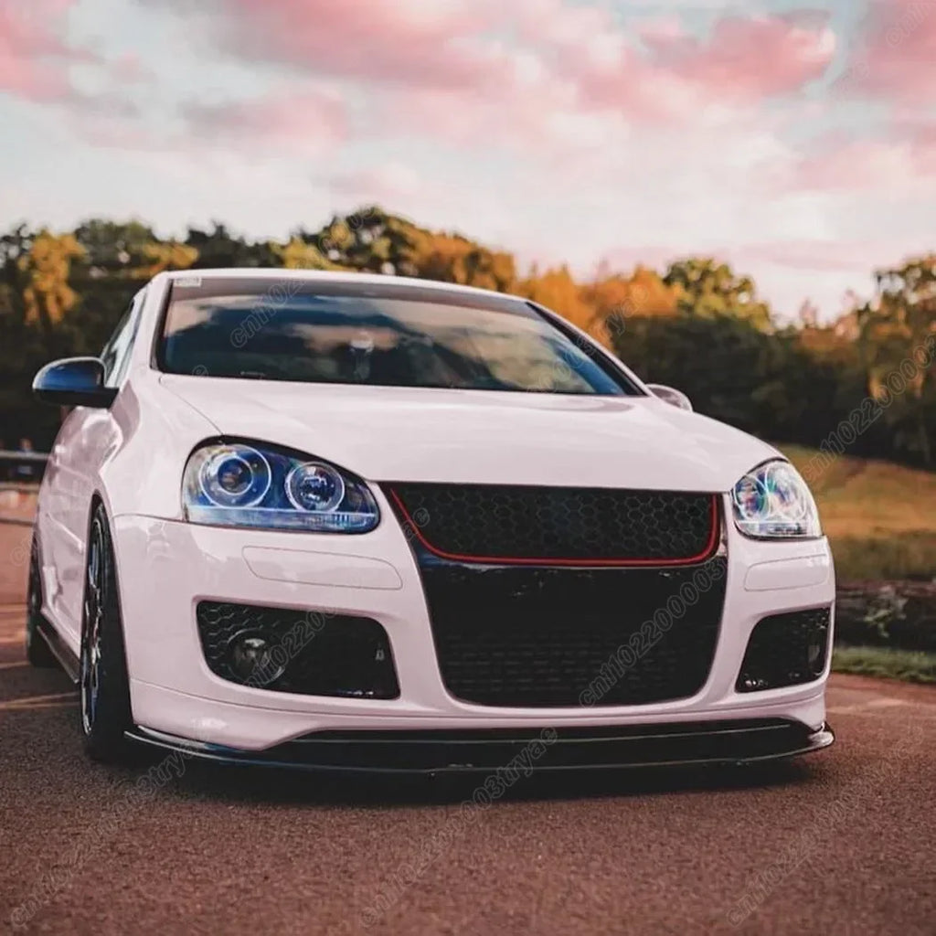 Para Volkswagen Golf MK5 Jetta GLI GTI 2006 2007 2008 2009 4 Uds parachoques delantero inferior Honeycomb malla rejilla modificación cuerpo Kit