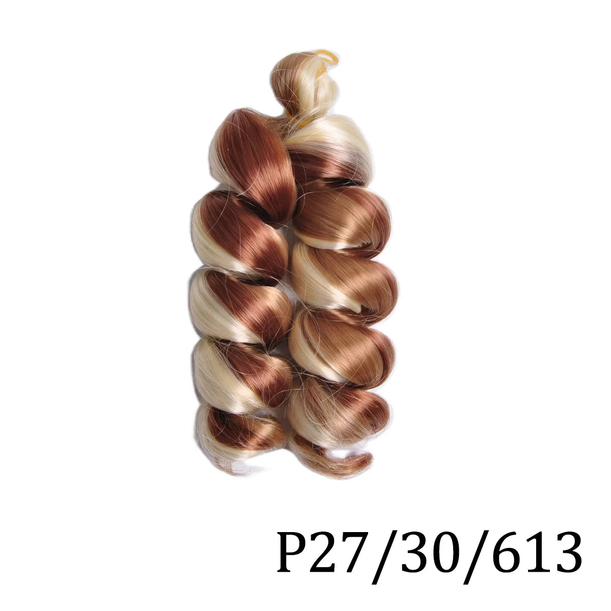 Extensiones de cabello trenzado rizado en espiral de pelo sintético de 12 pulgadas, pelo rizado rosa ombré, rizos franceses, pelo de ganchillo trenzado para mujer