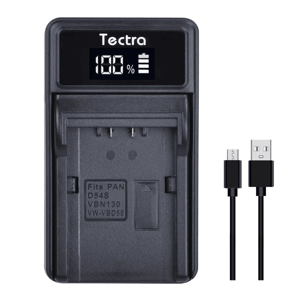 CGA-D54 CGA-D54S Batería/cargador de iones de litio de 7800mAh para Panasonic AG-HPX255 AG-HVX200 AG-HVX201 NV-DS29 NV-DS30 VW-VBD29 NV-MX5