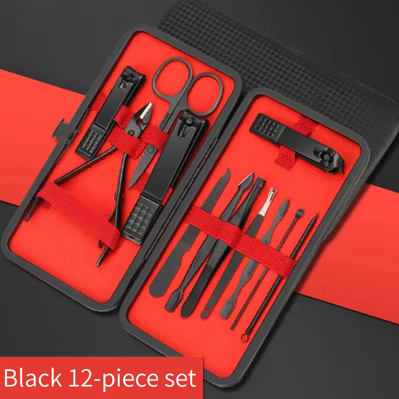 Juego de cortaúñas para manicura, herramientas de belleza prácticas, recortador de uñas, cuchillo de pedicura, cuchillo para pelar orejas