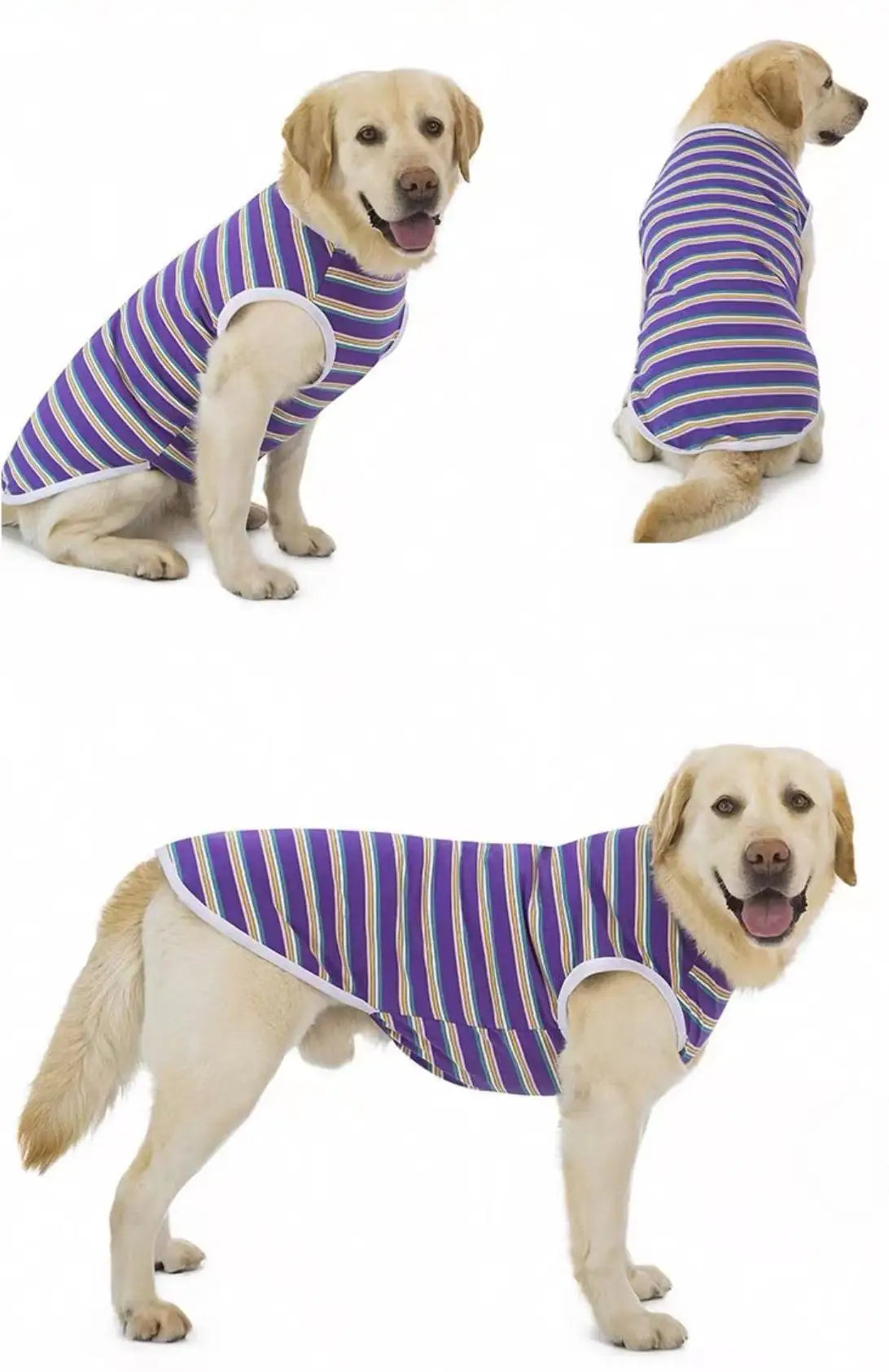 Chaleco sin mangas de verano para perros medianos y grandes, pijamas de verano para mascotas y ropa para el hogar, que se puede aplicar a varios medianos y
