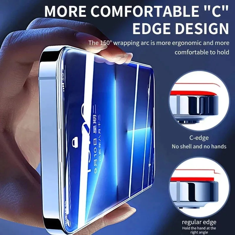 2 uds vidrio templado para IPhone 14 13 12 11 Pro Max Protector de pantalla para IPhone 12Mini 13Mini 7 8 15 Plus SE X XS XR 14Pro vidrio