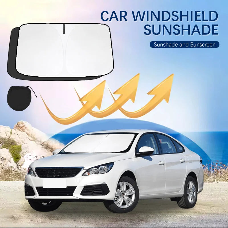 Parasol para parabrisas de coche, cubiertas para ventana delantera, sombrilla UV para Peugeot 308 cc 308 t9 308s mk3, accesorios de verano para coche