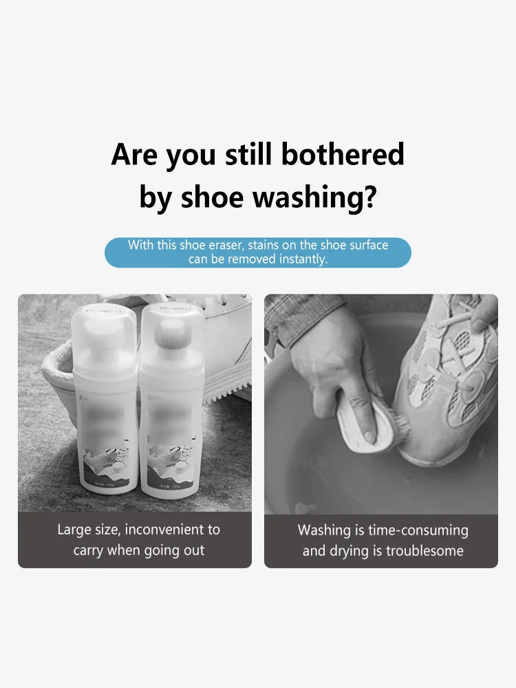 1 Borrador Limpiador de Zapatos, Borrador para Limpiar Zapatillas de Gamuza, Revitalizador de Zapatos de Cuero Mate, Herramienta Quitamanchas