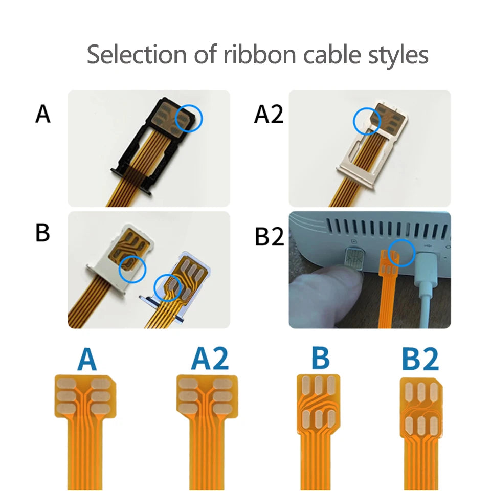 Adaptador de SIM, Activador de Tarjeta IC para Teléfono, Convertidor de Tarjeta SIM, Herramientas de Extensión de Tarjeta Universal para iPhone y Android FPC 5/15cm