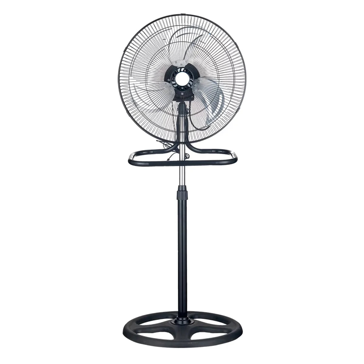 Ventilador Negro 3 en 1 con 3 Aspas Metálicas, 18 Velocidades, Oscilación y Velocidad Regular   Ventilador Silencioso de Bajo Consumo con Temporizador y Programación Ajustable