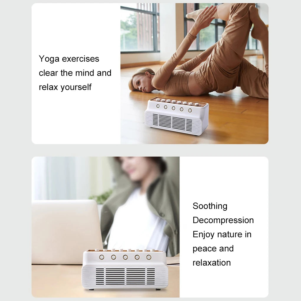 Máquina de sonido blanco para bebés con 8 sonidos naturales, altavoz inalámbrico compatible con Bluetooth, caja de música portátil, herramienta de ayuda para dormir en el dormitorio