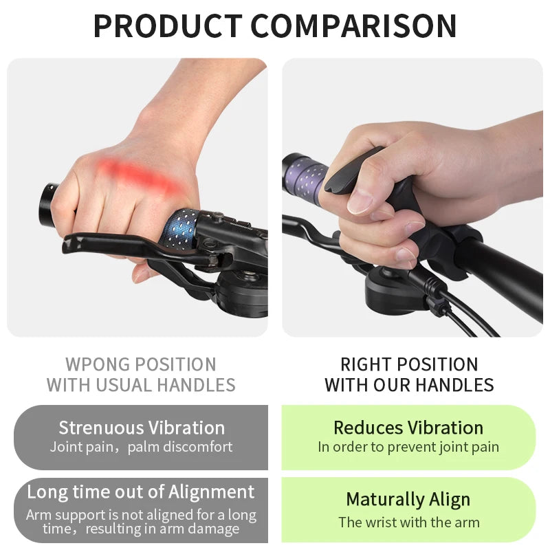 TOSUOD-extensiones de barra de bicicleta, diseño ergonómico, manillar de extensión ligero, accesorio cómodo para manillar de bicicleta