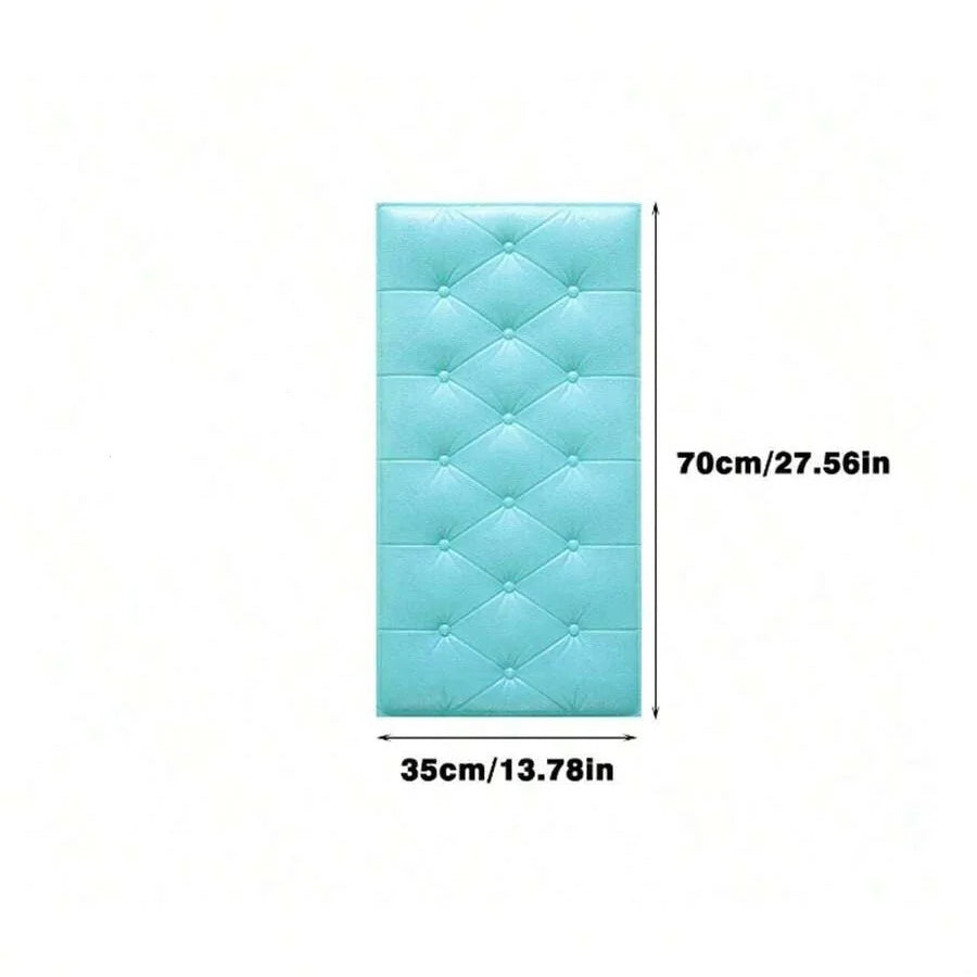 Pegatinas de pared 3D, papel tapiz autoadhesivo grueso Tatami, alfombrilla de pared anticolisión, cojín de espuma suave para dormitorio de niños y sala de estar