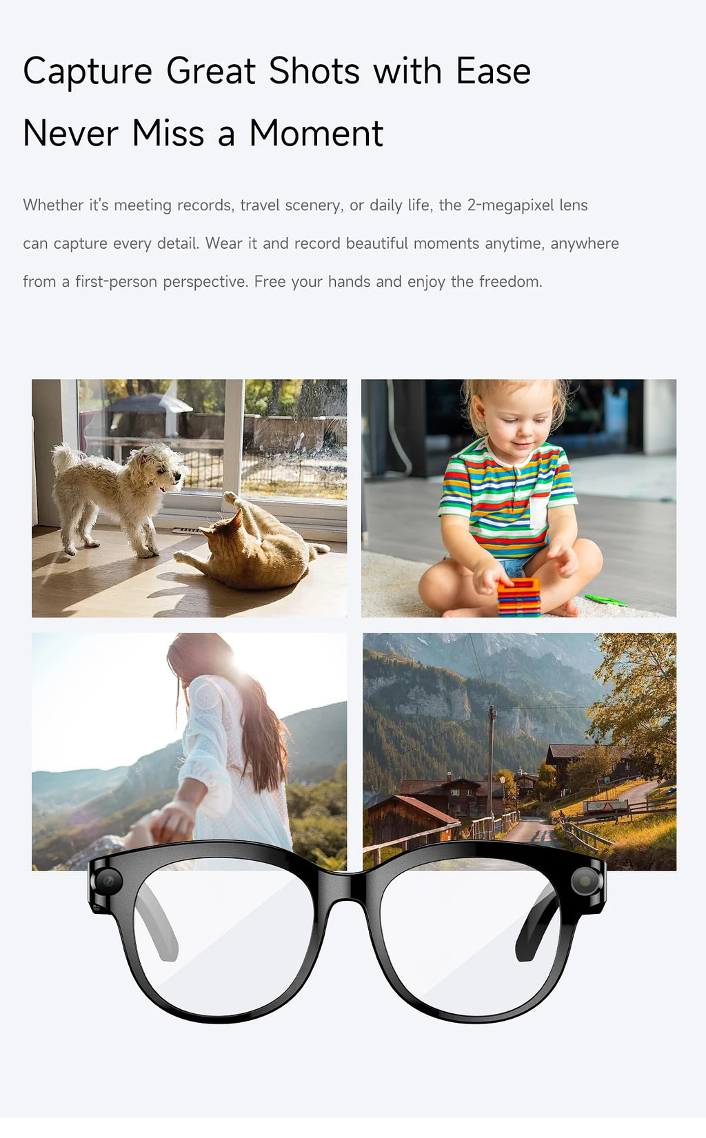Gafas Inteligentes Lenovo 8K con IA, Traducción por IA, Llamadas Bluetooth, Reproductor de Música, Control de Cámara, Anti-luz Azul, Novedad 2026