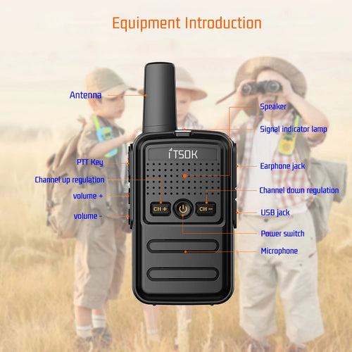 2 uds Mini juguete 1 ~ 5 Km UHF regalo transceptor bidireccional 1S 2S tableta fuselaje colorido nuevos niños Talki Walki Walkie Talkie Radio