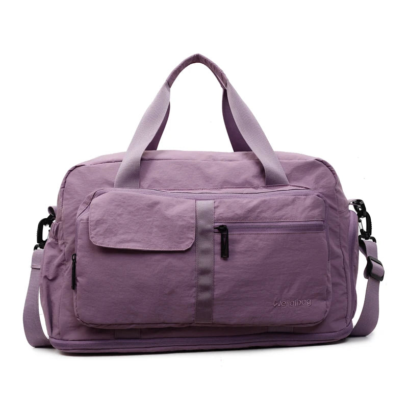 Bolsas de viaje Oxford con cremallera a la moda, bolsos sencillos de gran capacidad para mujer, gran oferta 20220, bolsas de viaje portátiles con hilo de coser