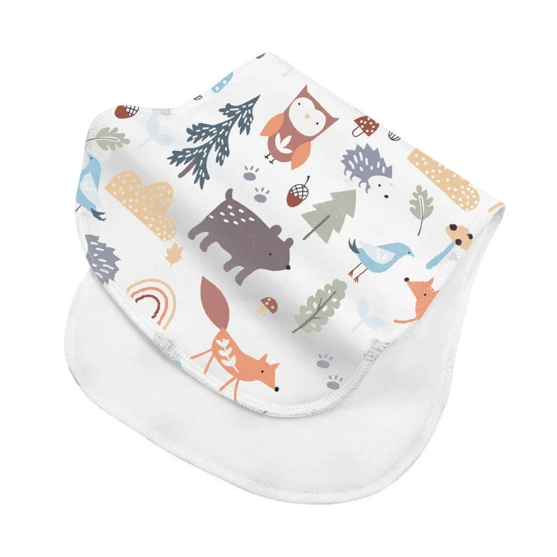 Paños de Bebé de 2 Capas, Baberos Absorbentes para Recién Nacidos, Baberos de Algodón Suave para Bebés, Regalo para Baby Shower