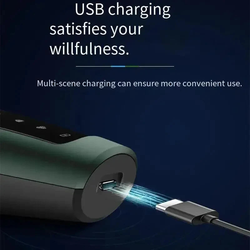 Afeitadoras eléctricas para hombres, resistente al agua, uso en seco y húmedo, recortador eléctrico, afeitadoras rotativas con batería recargable, máquina de afeitar