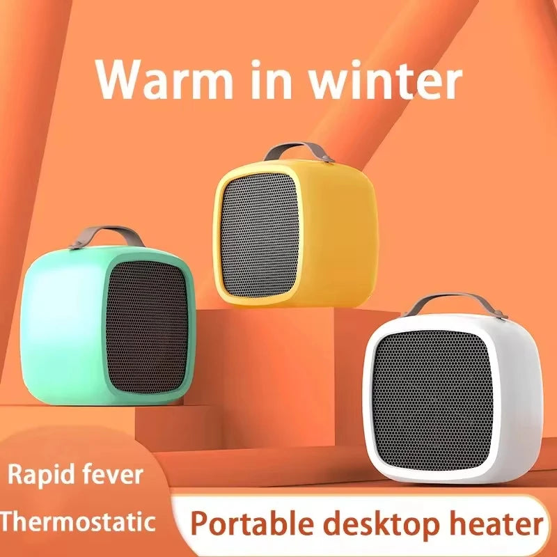 Calentador Portátil de 500W para Espacios Pequeños, Calentamiento Rápido, Ligero, Calentador de Aire Caliente de Escritorio, Ventilador Calefactor para Interiores, Oficina, Hogar y Exteriores 2026