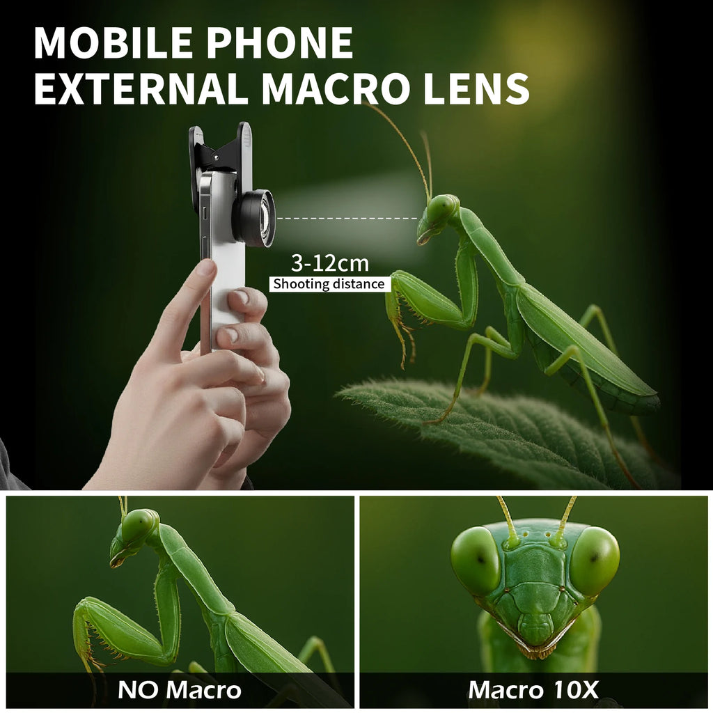 Nueva lente Macro mejorada 4K HD 30-120mm lente de teléfono Ultra cámara filtros CPL Star para iPhone xs Max Samsung s10 todos los teléfonos inteligentes