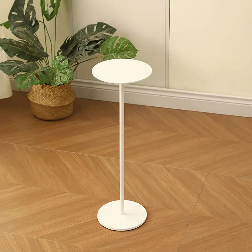 Mesa auxiliar de estilo nórdico, sofá redondo pequeño de café escandinavo, muebles compactos con acento para sala de estar, mesita de noche minimalista para apartamentos