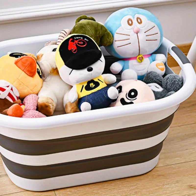 Cesta de almacenamiento plegable multifuncional, cesto para la colada, bañera para mascotas, organizador que ahorra espacio para huecos de ducha, cestas para la colada
