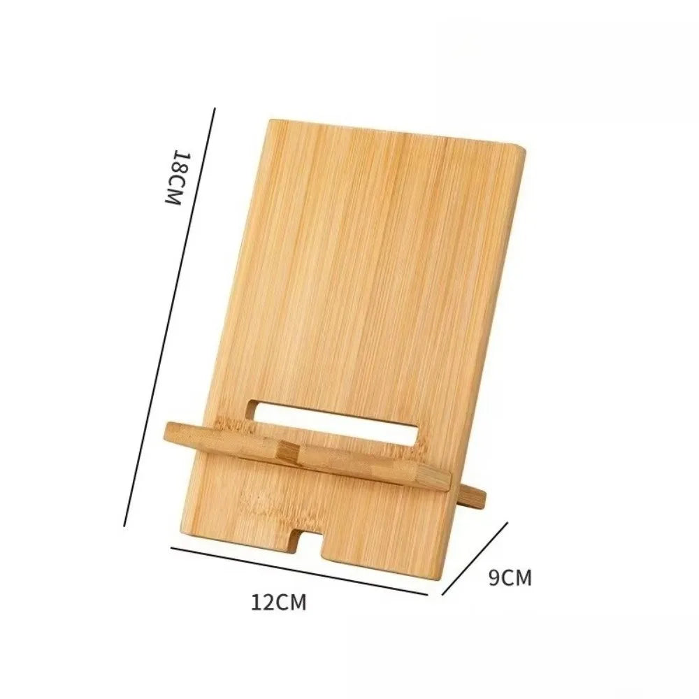 Soporte de madera para teléfono de escritorio, soporte multifuncional para tableta, soporte para teléfono móvil para el hogar/oficina