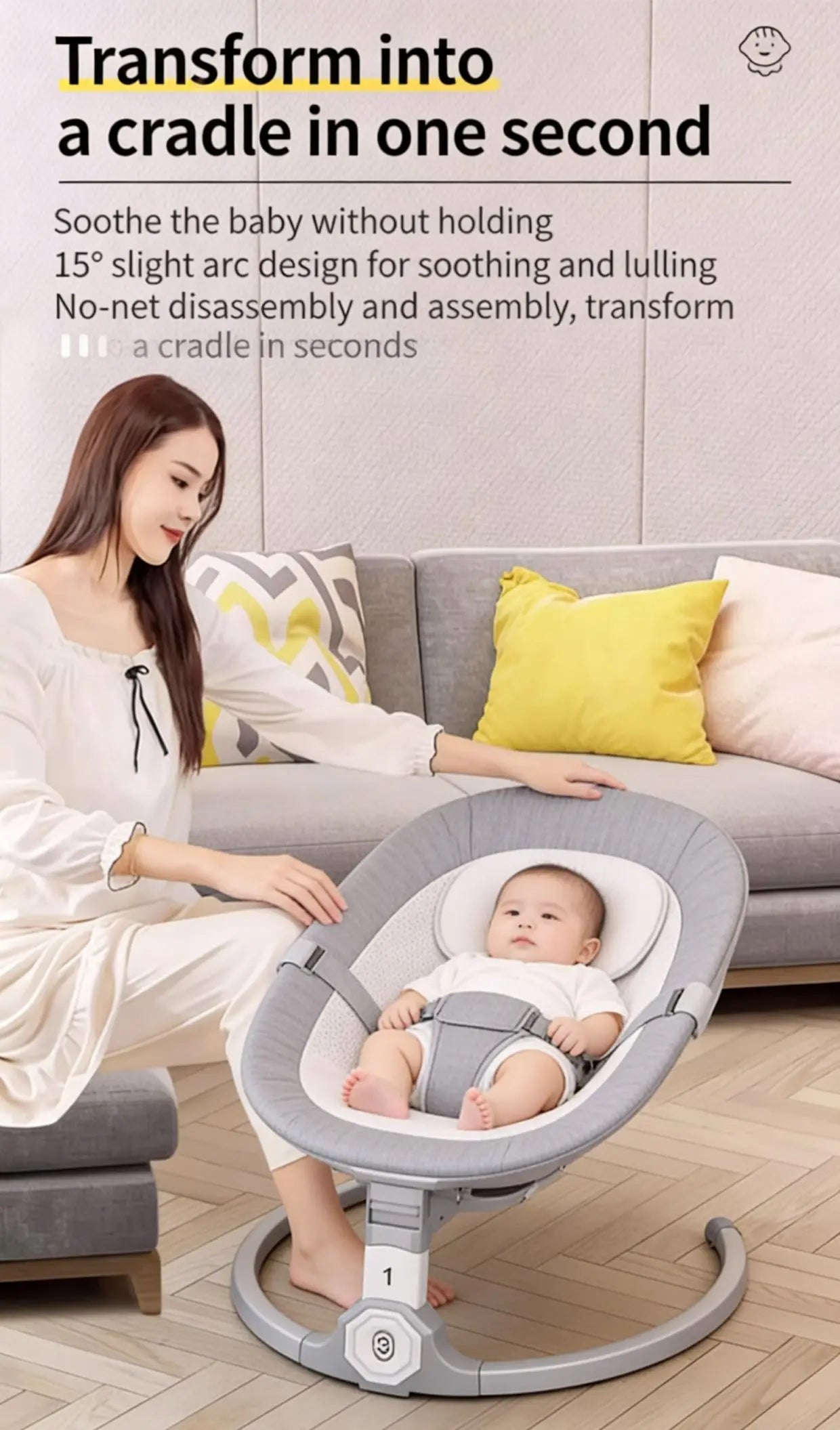 Cuna Portátil para Bebé, Cama Plegable Multifuncional, Cuna para Recién Nacidos, Cama Grande para Niños