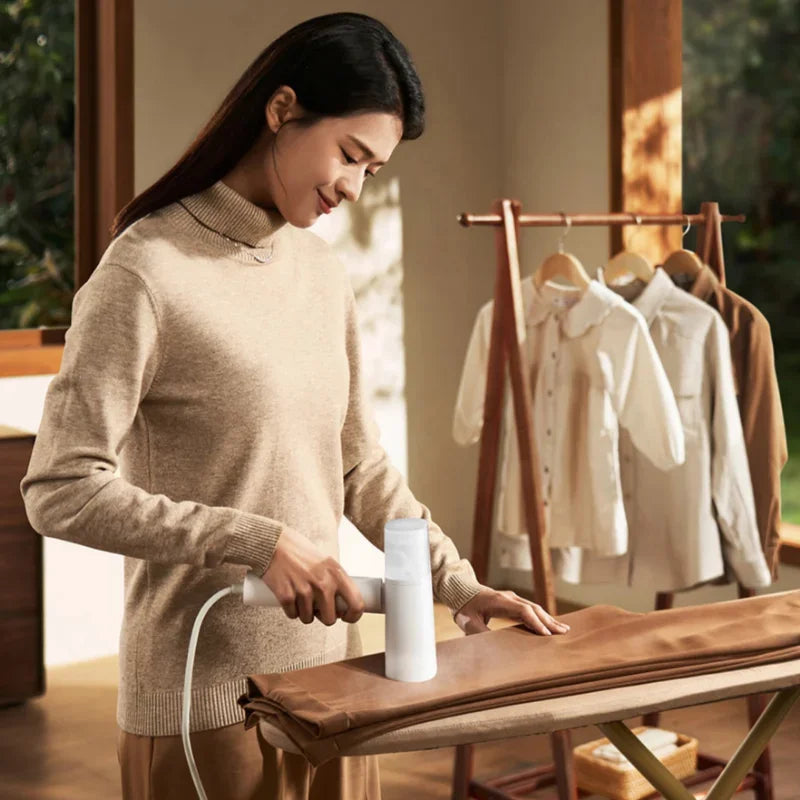 Xiaomi Mijia-vaporizador de ropa portátil, 2 planchas, limpiador a vapor eléctrico, portátil, plegable, eliminación de ácaros, máquina de planchar para ropa