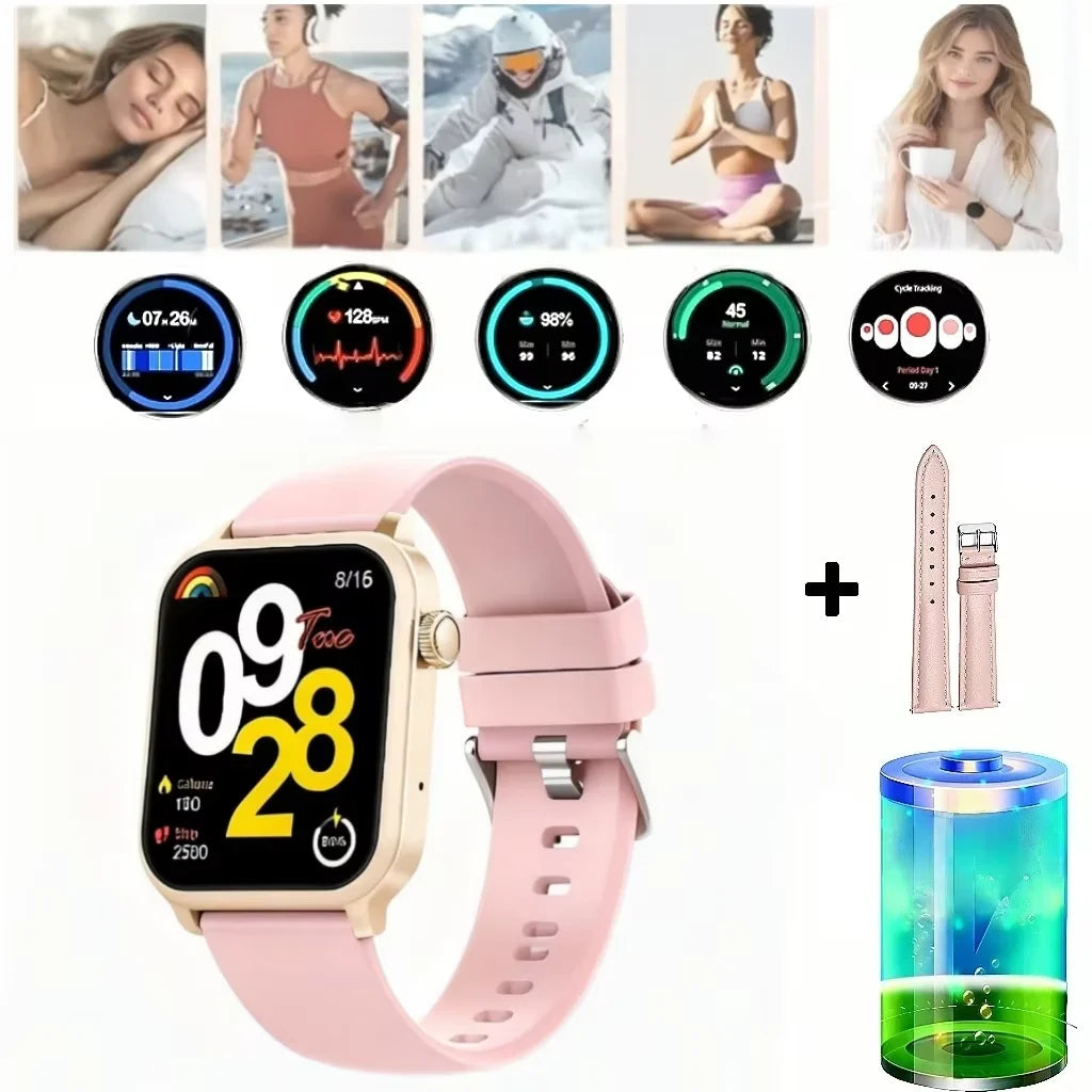 Reloj Inteligente Unisex Edvell Pantalla Completa Curvada Llamadas Inalámbricas por Bluetooth Larga Duración de Batería Reproducción de Música Monitoreo del Sueño Recordatorio de Notificaciones de Mensajes Reloj de Fitn