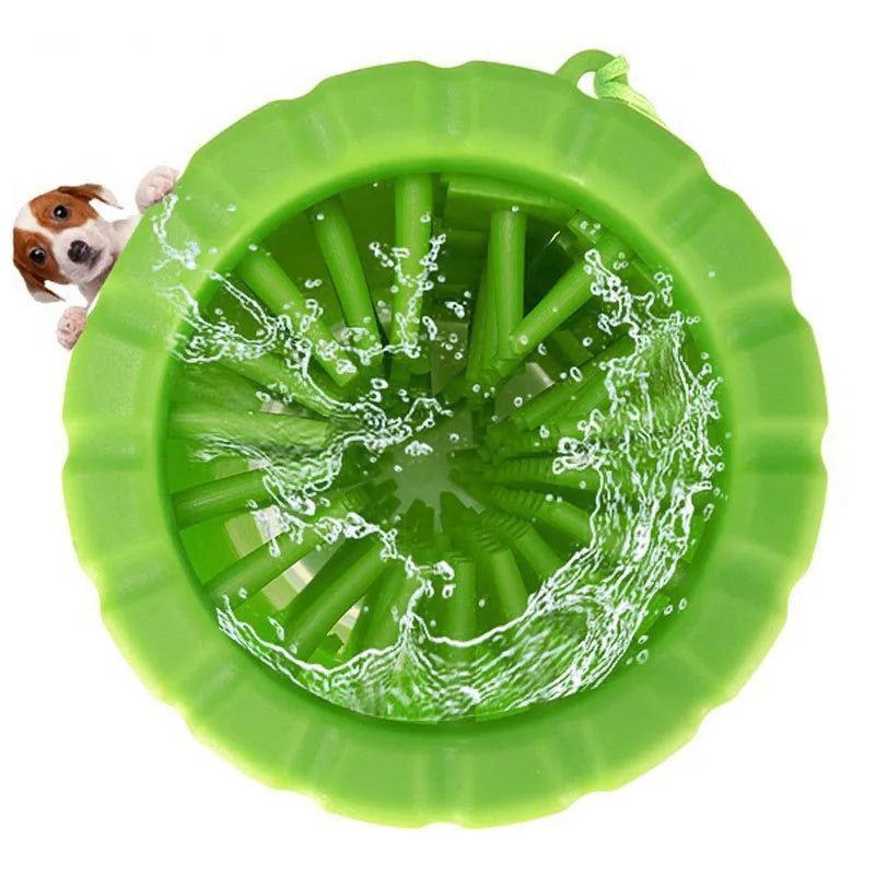 Taza para lavar los pies de mascotas, baño para perros, limpieza de belleza para mascotas, toallitas automáticas sin pies, portátil, limpieza de patas sucias para gatos, taza con cepillo de lavado