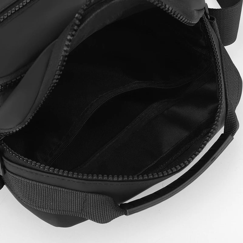 Bolso Bandolera de Lona de Alta Calidad para Hombre, Deportivo, Multibolsillos, con Compartimento para Teléfono, Casual de Negocios, Pequeño, con Cierre
