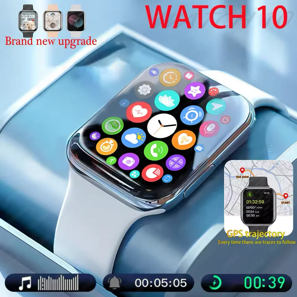 Nuevo reloj inteligente serie X para hombre y mujer, con monitor de presión arterial, llamadas por Bluetooth, NFC, monitorización del sueño, carga inalámbrica, reloj deportivo compatible con IOS y Android.
