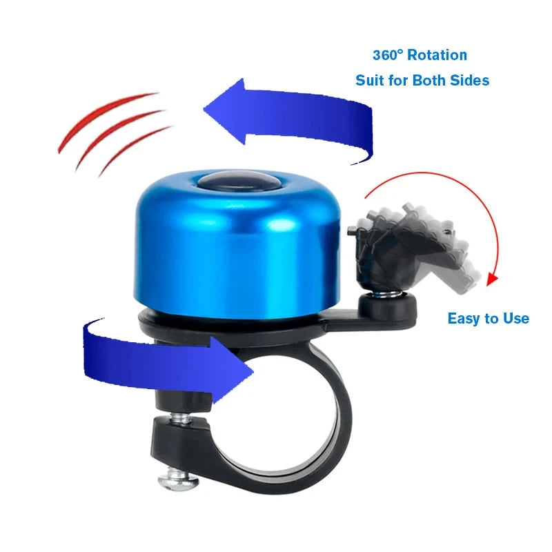 Timbre de bicicleta de aleación de aluminio, anillo de bocina de montaña, alarma de sonido de seguridad, manillar, alarma de advertencia de ciclismo, accesorios para bicicleta para niños