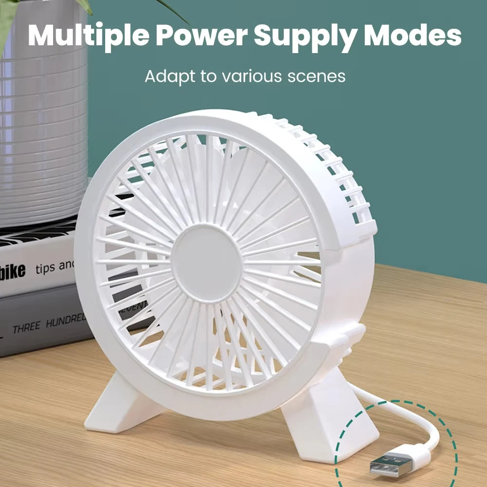 Ventilador de mesa Xiaomi, Mini ventilador USB portátil recargable, pequeño ventilador USB para dormitorio de estudiantes, ordenador, dispositivo de verano, hogar, escritorio, oficina