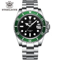 STEELDIVE SD1953 41MM clásico agua fantasma calendario lupa NH35 movimiento mecánico BGW9 superluminoso 30Bar reloj impermeable