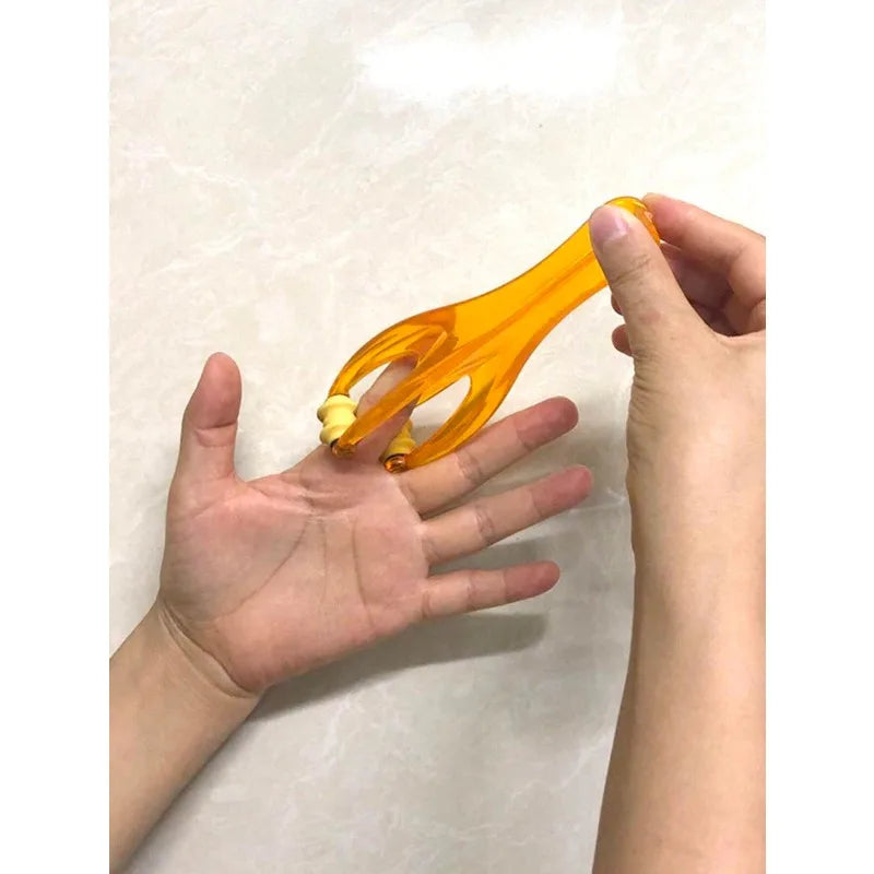 Rodillo de masaje para dedos, pinza para aliviar el dolor en las articulaciones, masajeador tipo rodillo, clip elástico para el cuidado de los dedos, relajación de meridianos, herramienta para relajar las manos