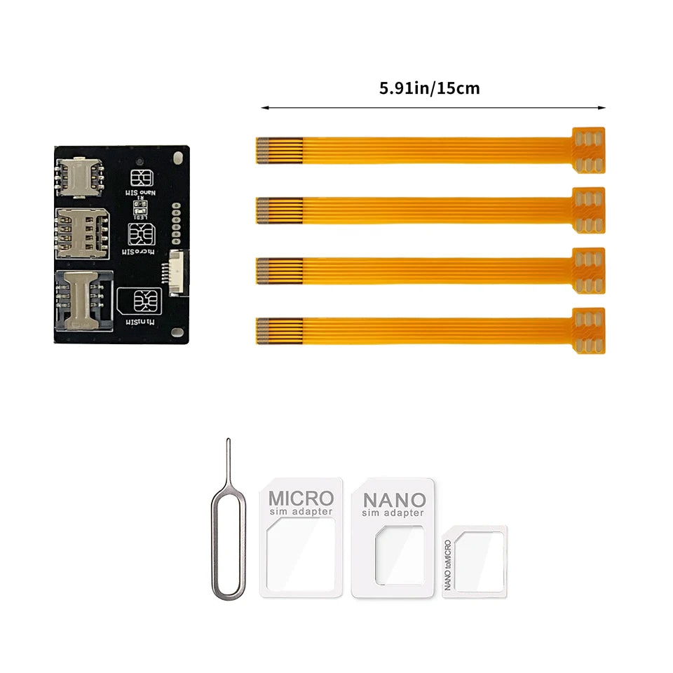Herramientas de Activación de Nano SIM FPV, Convertidor a Tarjeta Inteligente, Extensión de Tarjeta IC para Kit Adaptador de Tarjeta Micro y Nano SIM