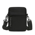 Bandolera pequeña de lona con cremallera para hombre, bolso de hombro cruzado Simple, Mini bolso para teléfono