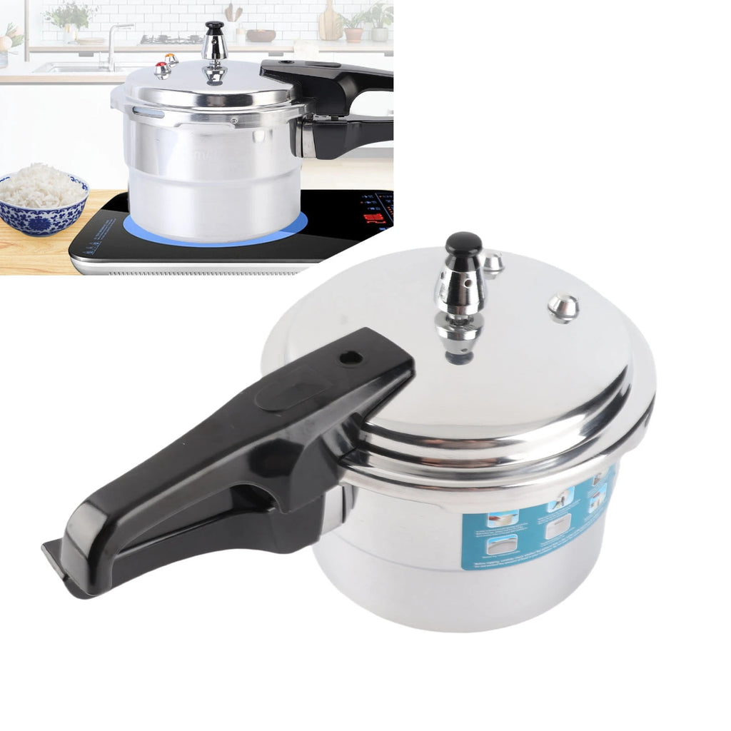Olla a presión de 3L, estufa de aluminio a prueba de explosiones, olla de cocina para conservas de cocción rápida con rejilla de vapor para Cocina
