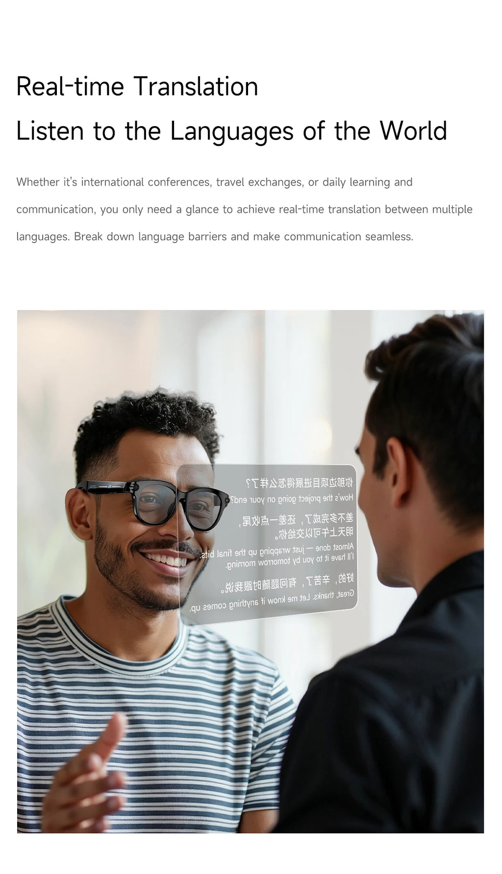 Gafas Inteligentes Lenovo 8K con Cámara de 1600MP, Traducción por IA, Llamadas Bluetooth, Reproductor de Música y Protección Anti-luz Azul